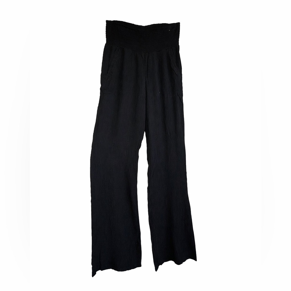Wide Leg Black Women's Pants